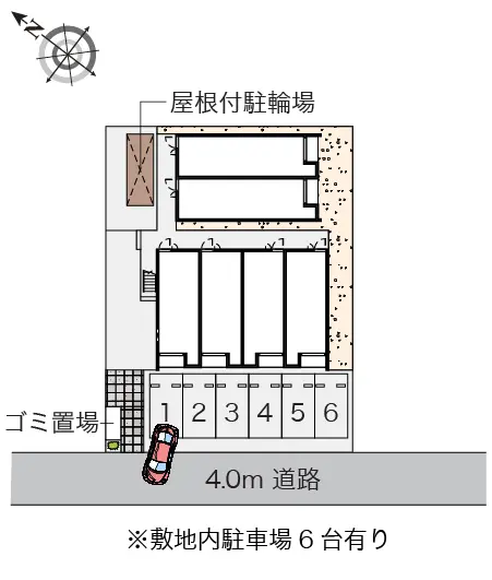 ★手数料０円★川越市岸町３丁目 月極駐車場